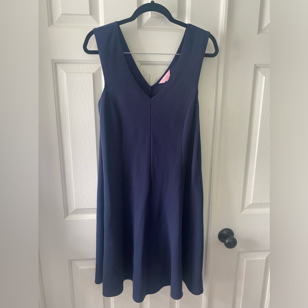 Lilly Pulitzer Navy A-Line dress size large